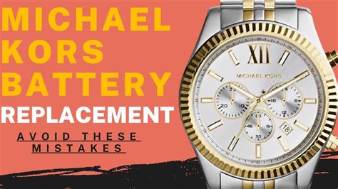 how to make a michael kors watch smaller|Michael Kors Watch battery chart.